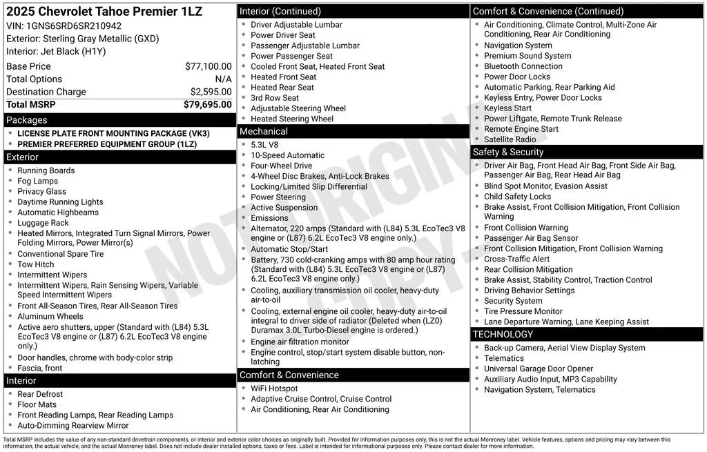 Used 2025 Sterling Gray Metallic Chevrolet Premier image 5