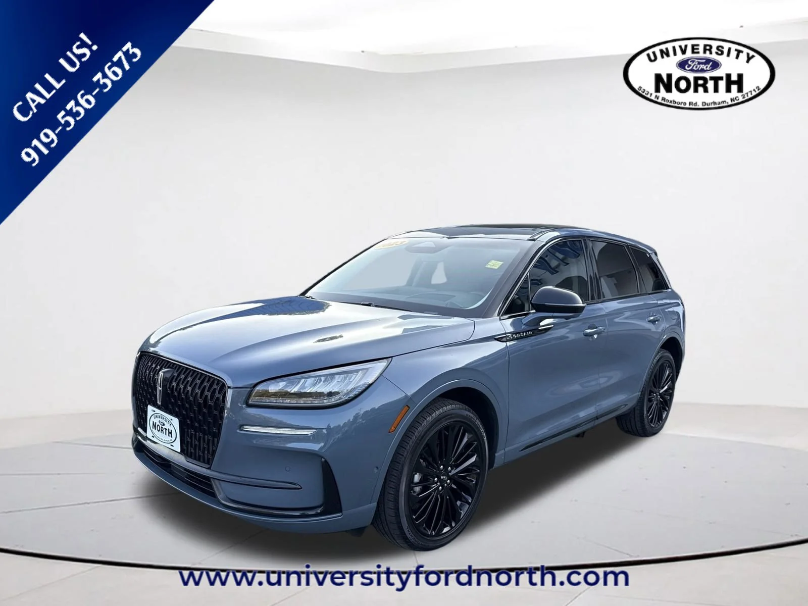 Used 2023 Whisper Blue Metallic Clearcoat Lincoln Standard image 3