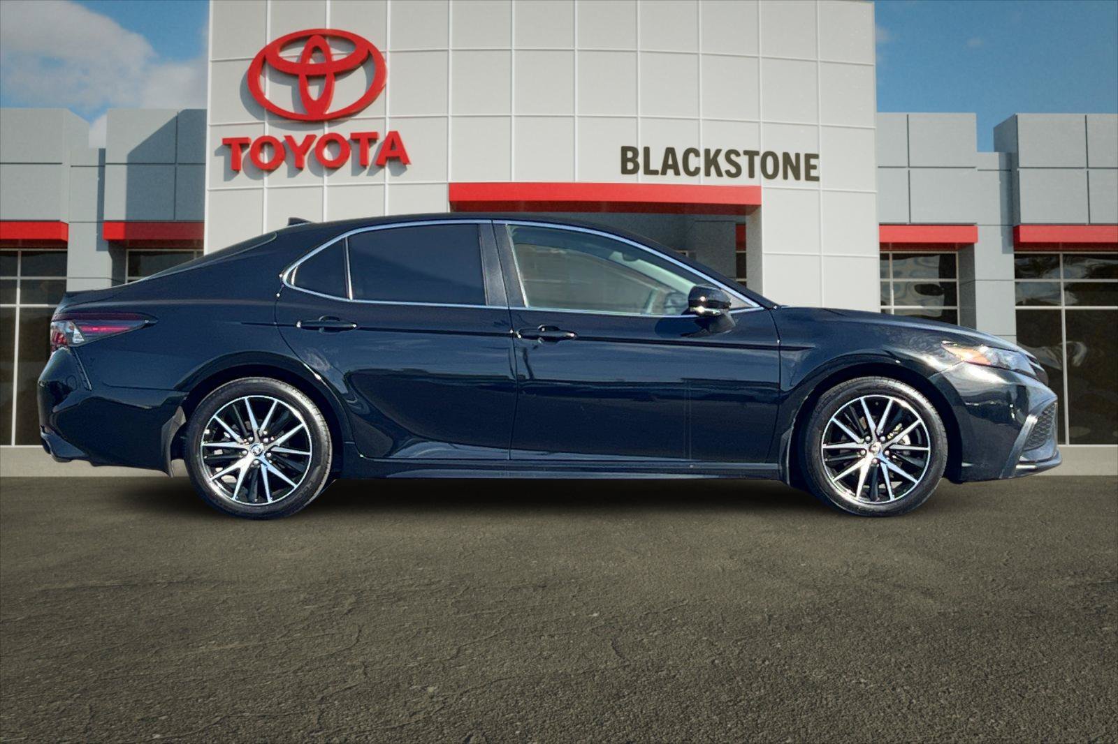 Certified Used 2023 Midnight Black Metallic Toyota SE image 2