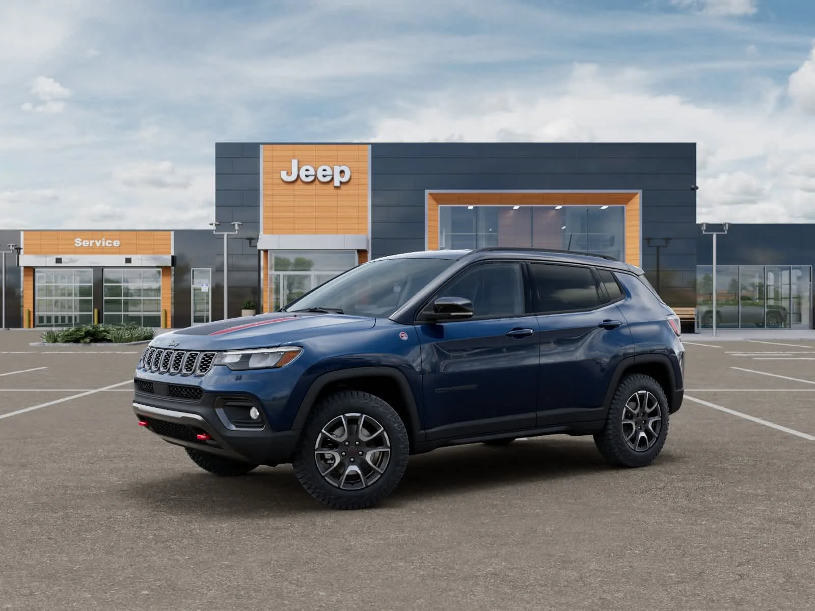 New 2026 Fathom Blue Pearl Coat Jeep Trailhawk image 2
