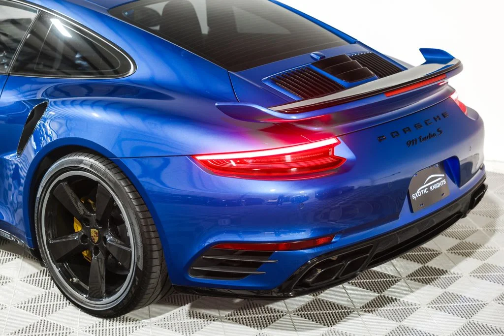 Used 2018 Blue Porsche Turbo S image 16