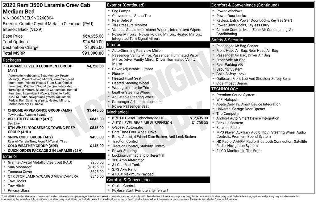 Used 2022 Gray Ram Laramie image 27