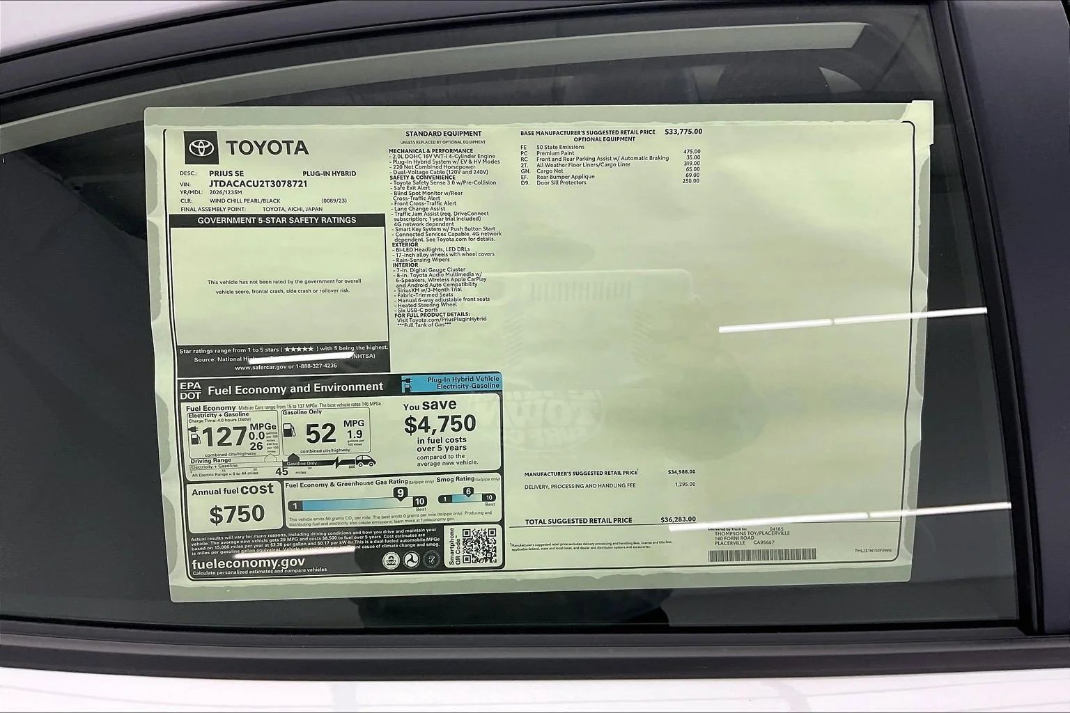 New 2026 Wind Chill Pearl Toyota SE image 21