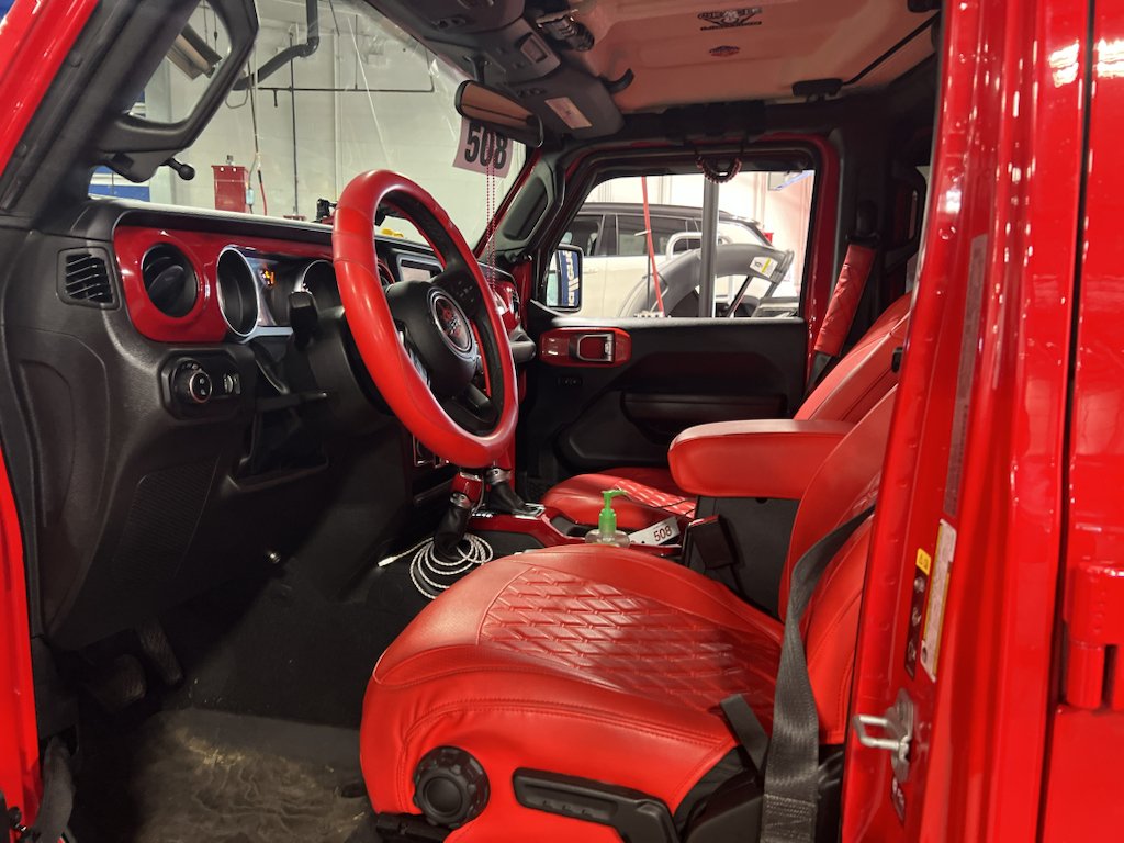 Used 2023 Firecracker Red Clearcoat Jeep Sport S image 3