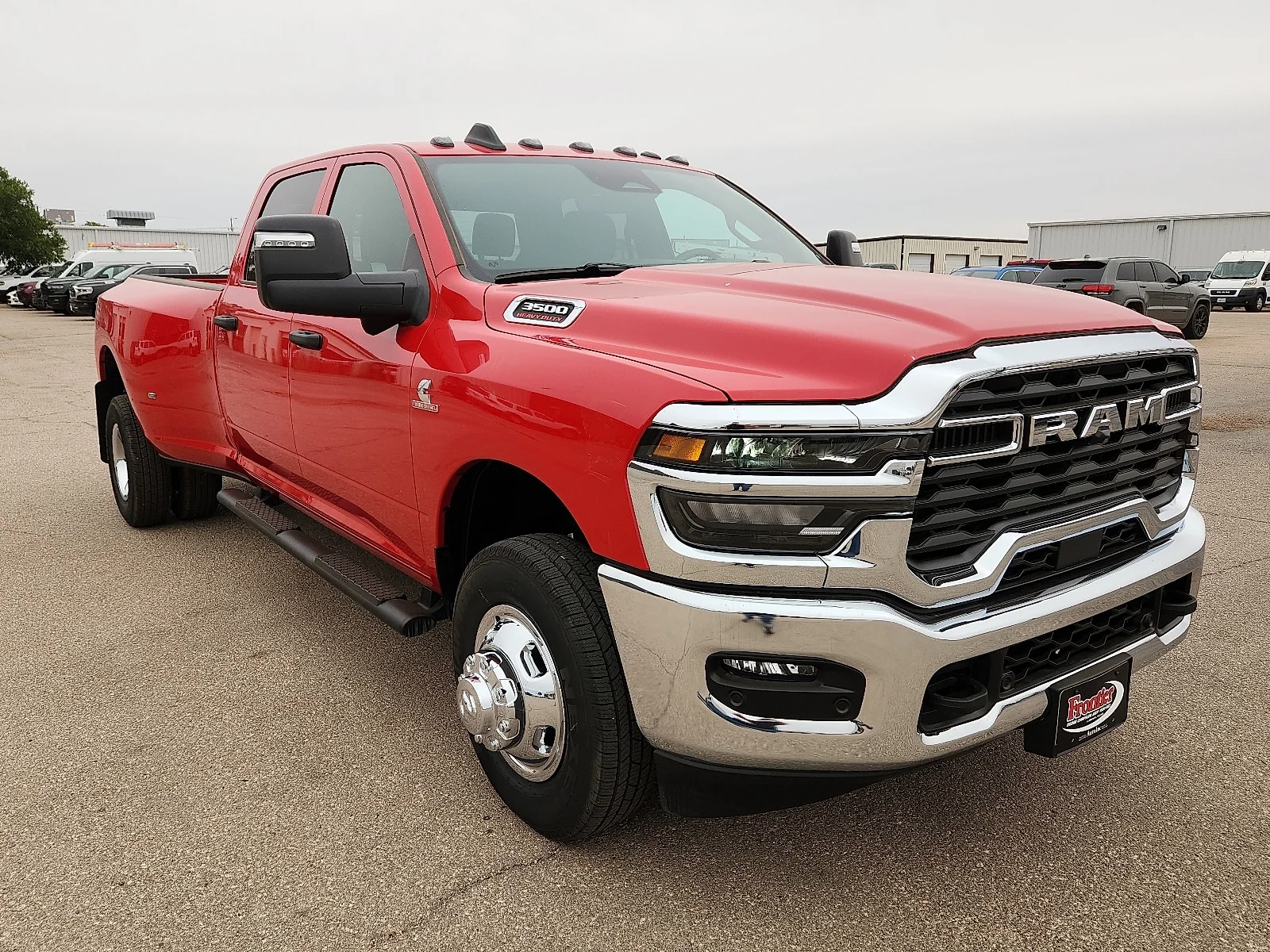 New 2026 Flame Red Clear-Coat  Paint Ram TRADESMAN CREW CAB 4X4 8