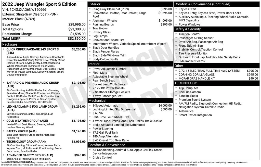 Used 2022 Gray Jeep Sport S image 6