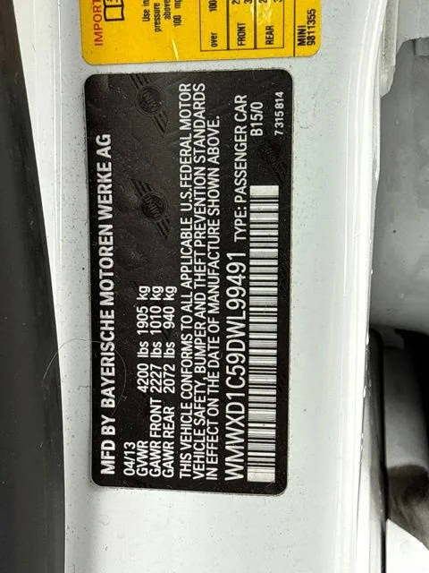 Used 2013 Light White MINI John Cooper Works ALL4 image 9