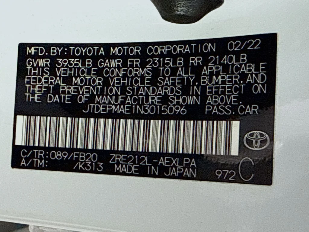 Certified Used 2022 Wind Chill Pearl Toyota LE image 30