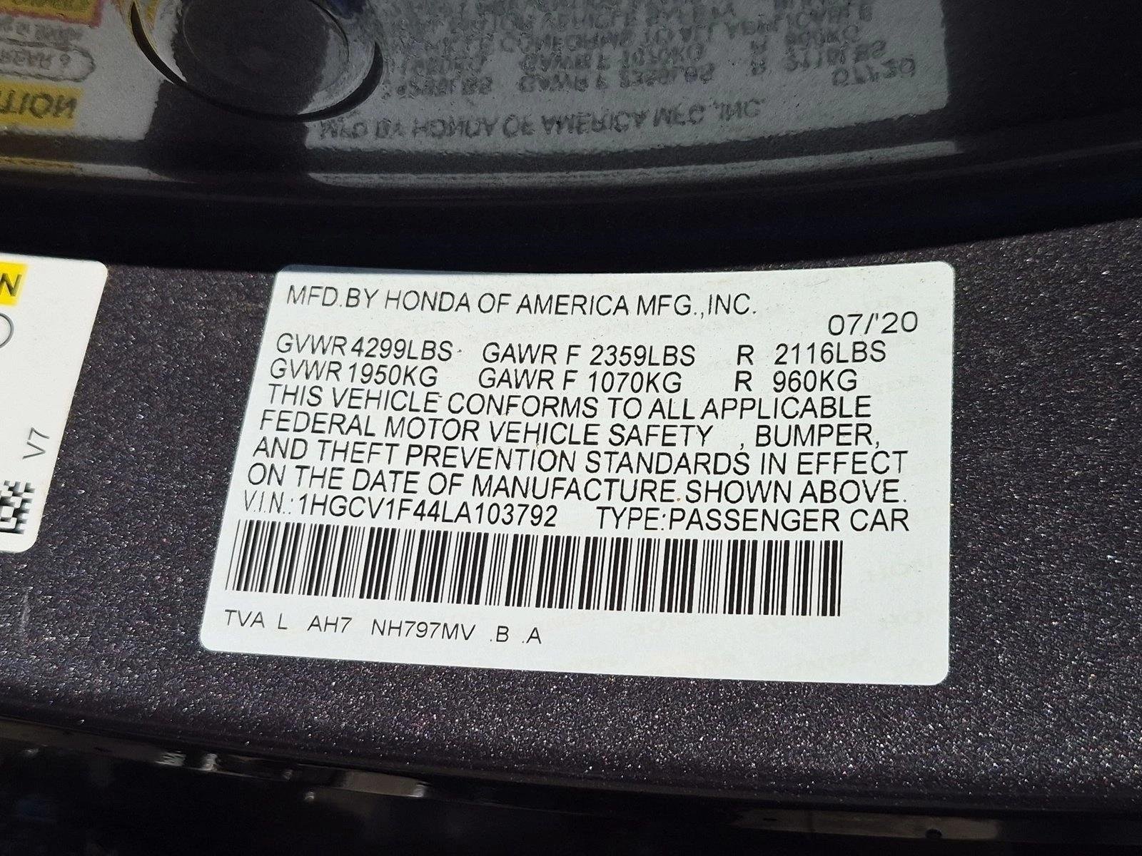 Used 2020 Silver/Gray Honda EX image 15