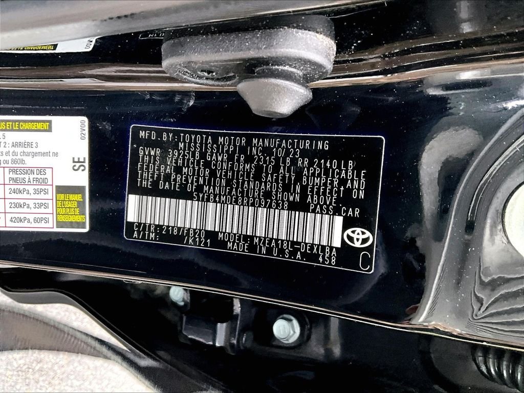 Used 2024 Black Toyota LE image 36