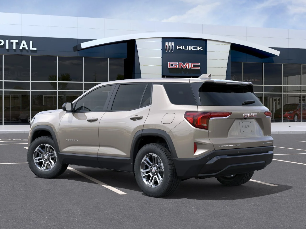New 2027 Riverstone Metallic GMC AWD Elevation image 4