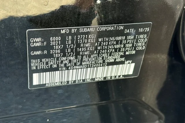 Certified Used 2026 Black Subaru Premium image 35