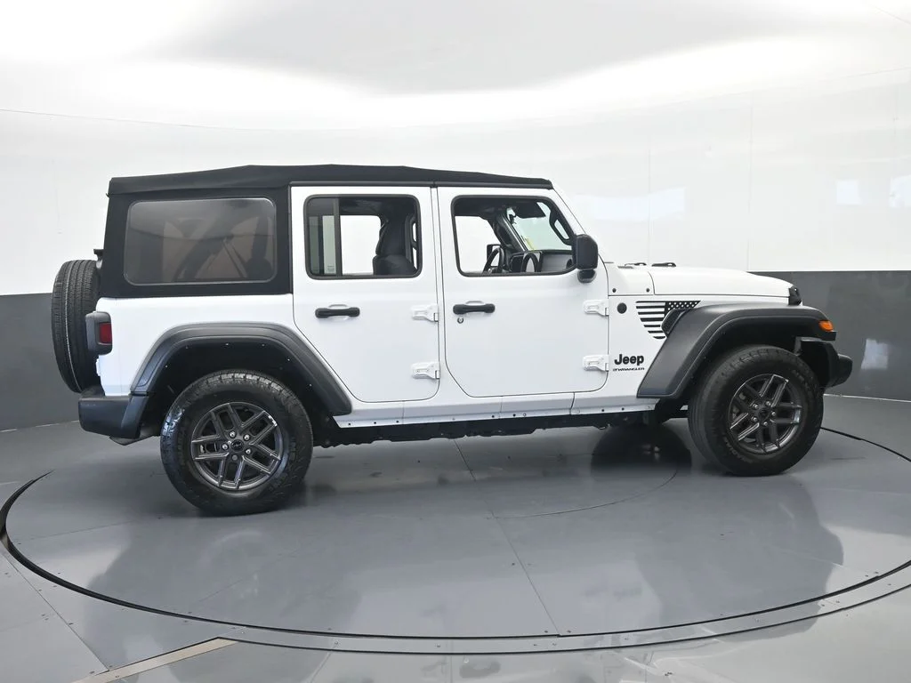 Used 2024 Bright White Clearcoat Jeep Sport S image 7