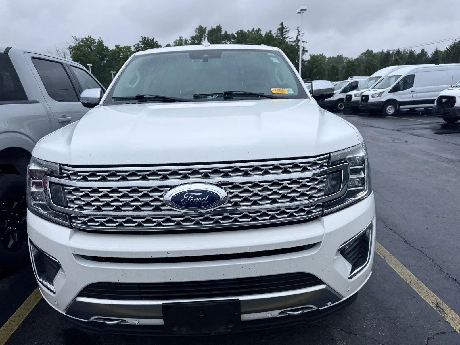 Used 2020 Star White Metallic Tri-Coat Ford Platinum image 2