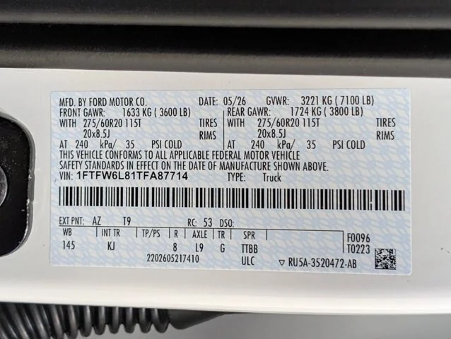 New 2026 Star White Metallic Tri-Coat Ford King Ranch® image 67