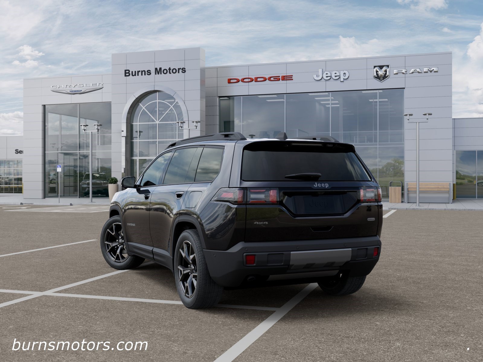 New 2026 Diamond Black Crystal Pearl-Coat Exterior Paint Jeep Overland image 3