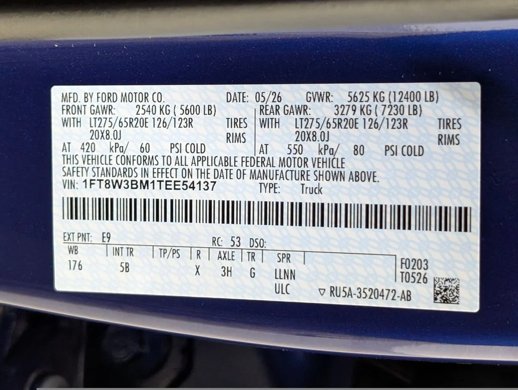 New 2026 Argon Blue Metallic Ford F-350® Lariat® image 35