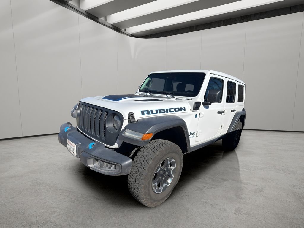 Used 2022 Jeep Wrangler Unlimited Rubicon 4XE with VIN 1C4JJXR66NW191851 for sale in Santa Fe, NM