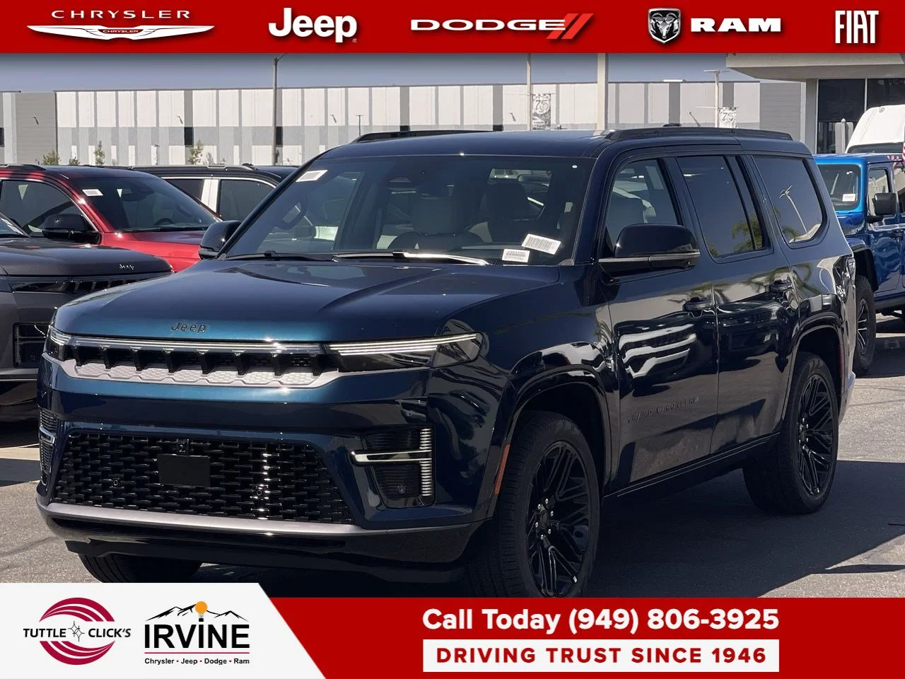 New 2026 Fathom Blue Pearl-Coat Exterior Paint Jeep Limited Reserve image 9