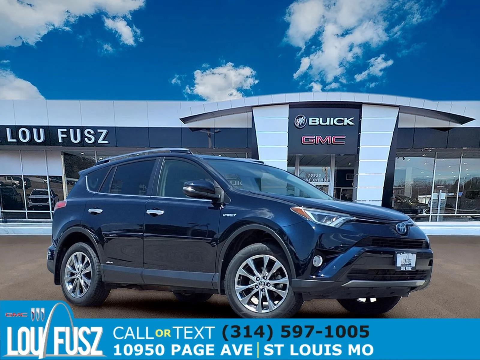 Used 2018 Dk Blue Toyota Hybrid Limited image 1