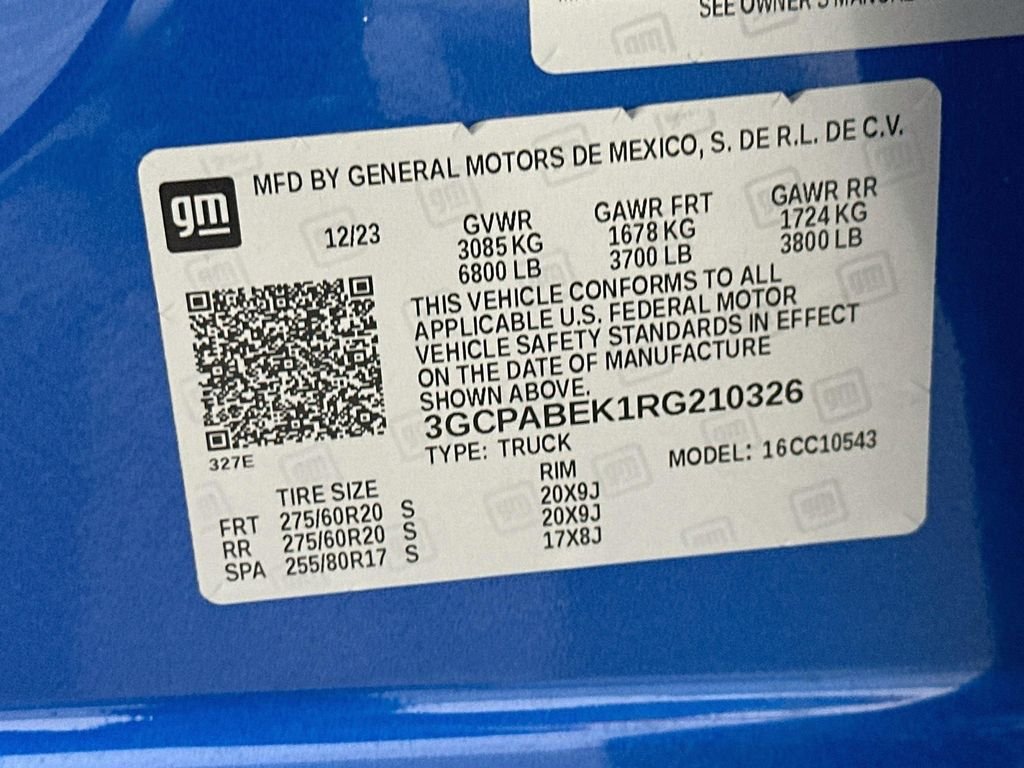 Used 2024 Glacier Blue Metallic Chevrolet Custom image 31