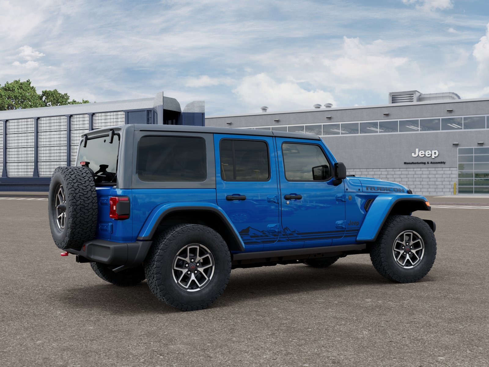 New 2026 Hydro Blue Pearl-Coat Exterior Paint Jeep Rubicon image 2