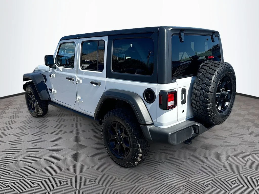 Used 2021 White Jeep Unlimited Willys image 8