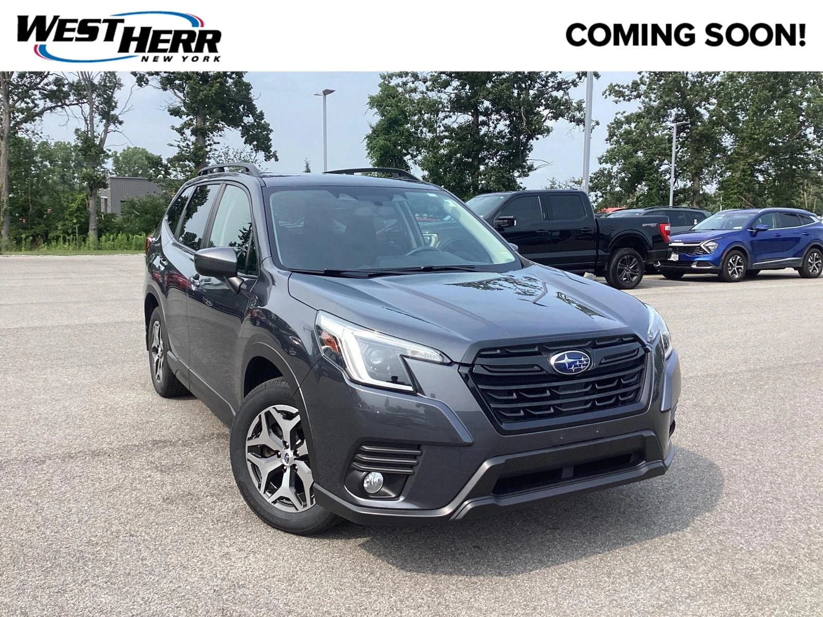 Used 2022 Magnetite Gray Metallic Subaru Premium image 1