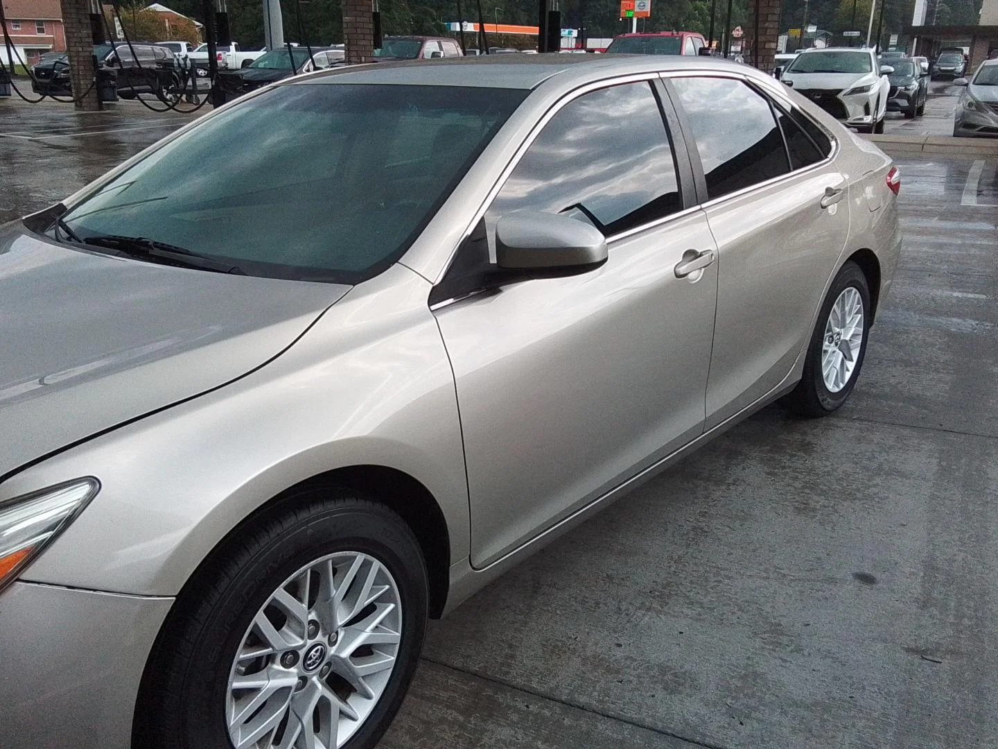 Used 2016 Creme Brulee Mica Toyota LE image 1