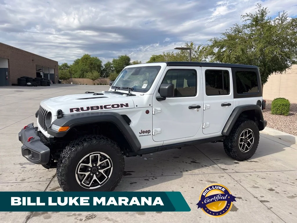 Certified Used 2025 White Jeep Rubicon image 1