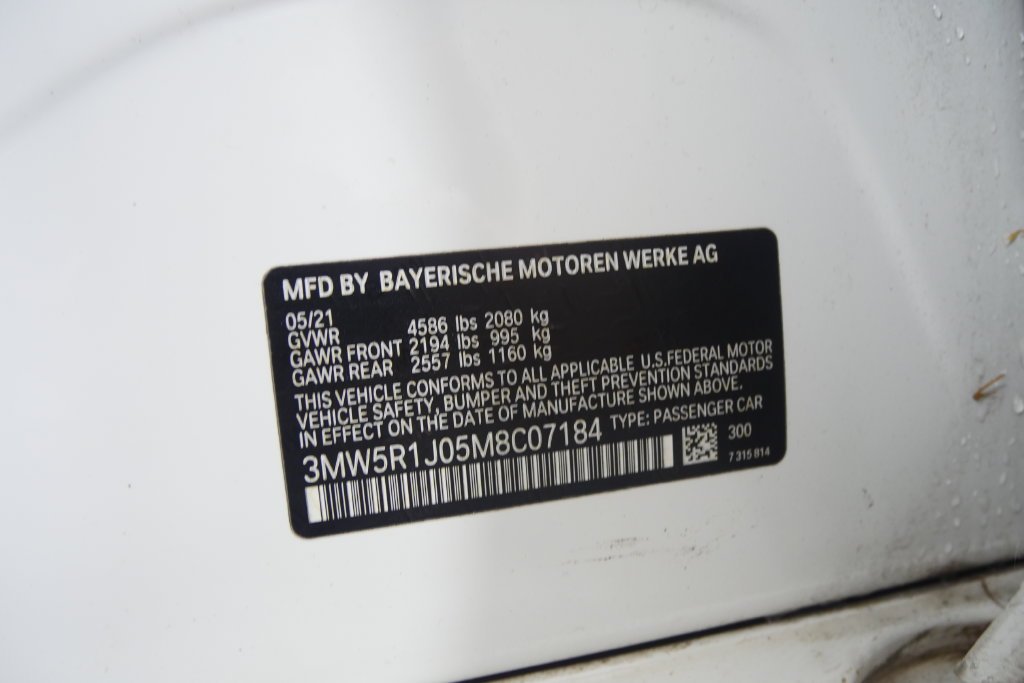 Used 2021 Alpine White BMW 330i image 26