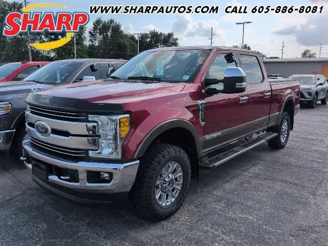 Used 2017 Race Red Ford Lariat image 1