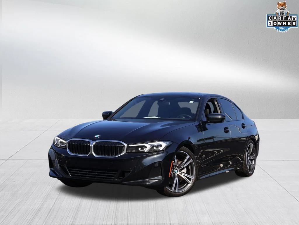 Used 2023 Black BMW 330i xDrive image 1