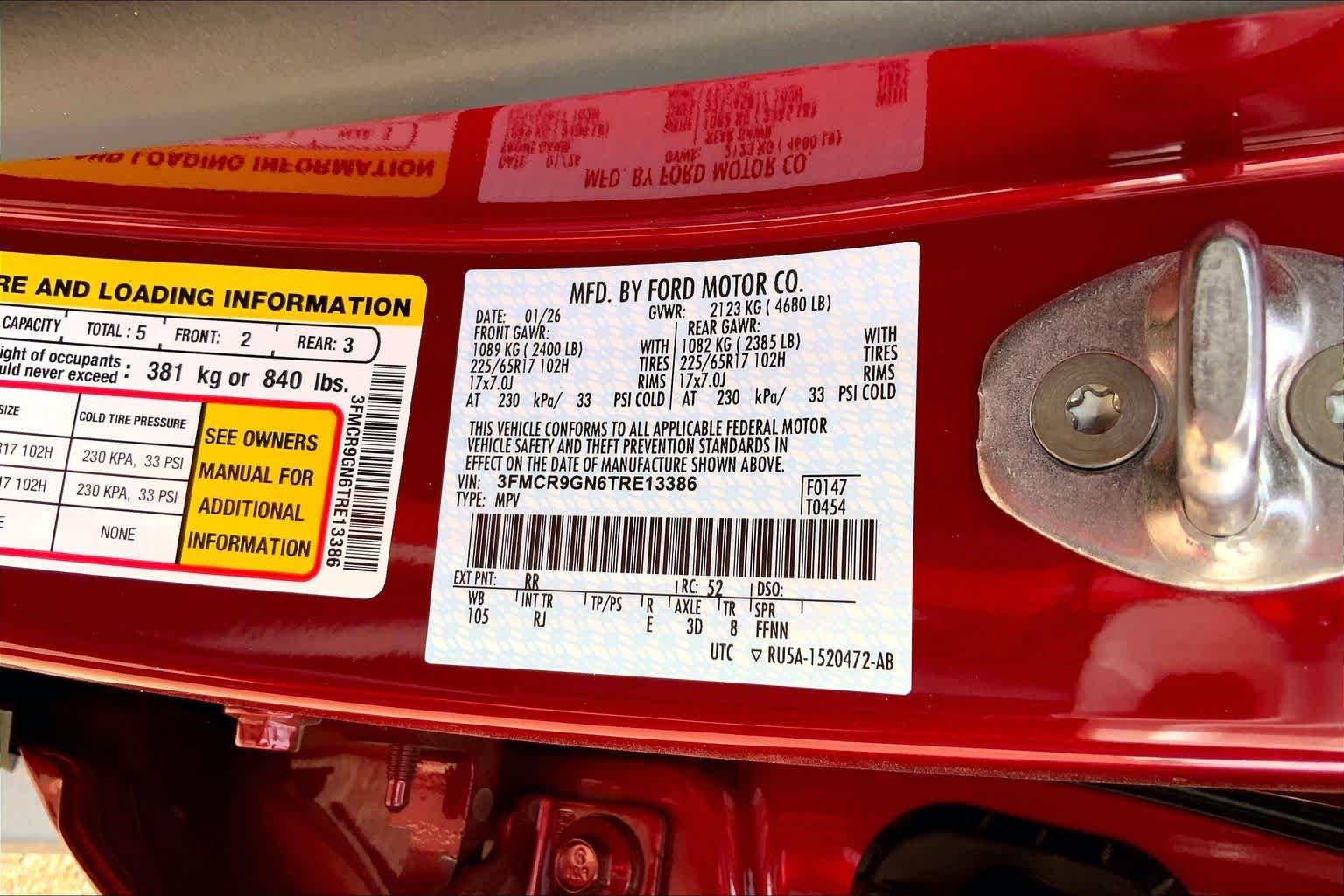 New 2026 Ruby Red Metallic Tinted Clearcoat Ford Heritage image 21