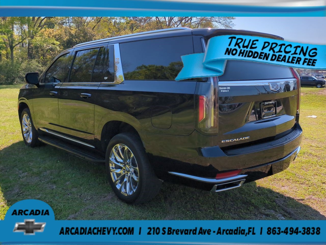 Used 2023 Dark Moon Blue Metallic Cadillac 4WD Premium Luxury image 6