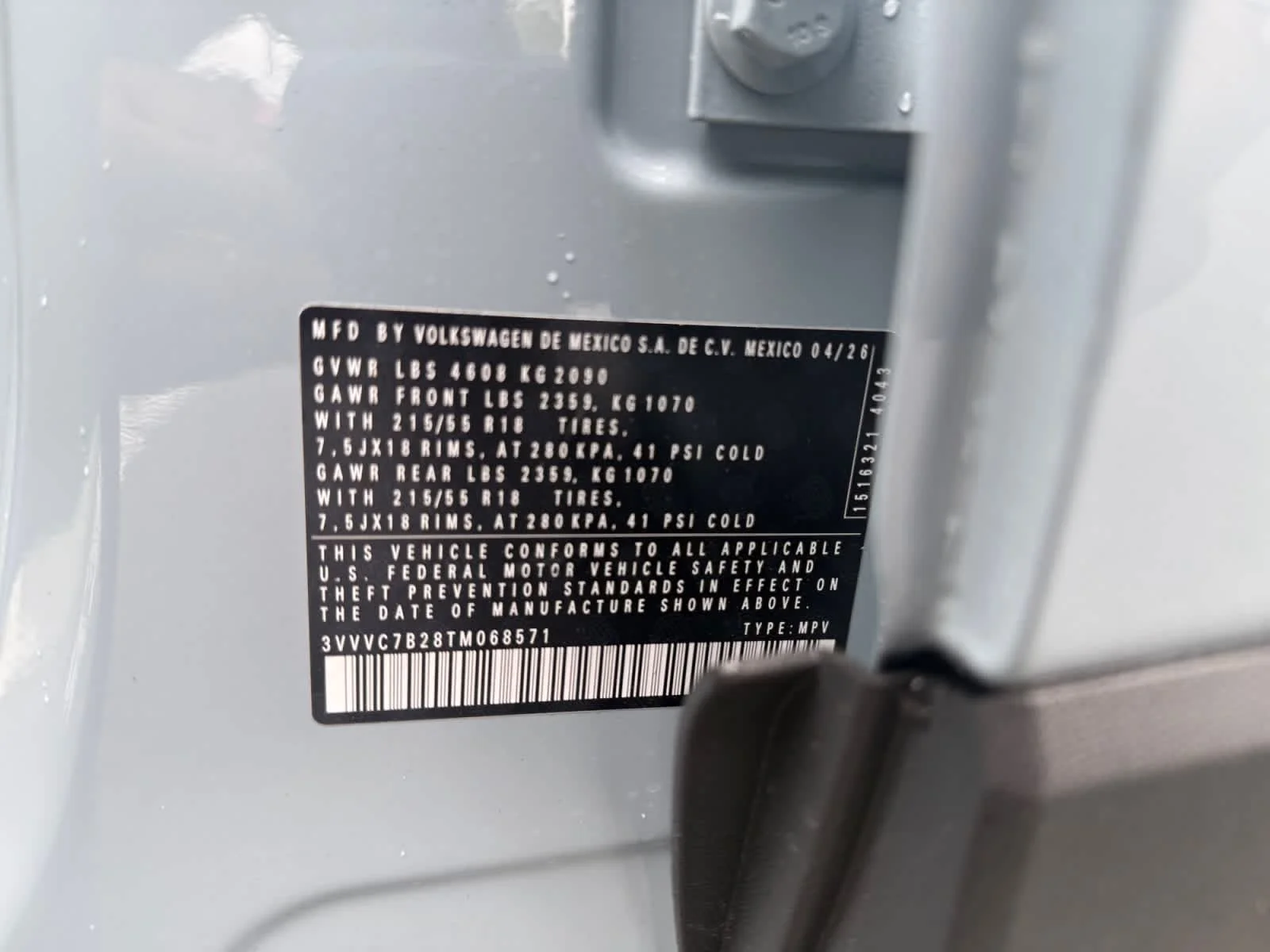 New 2026 Monument Gray Volkswagen SE image 25