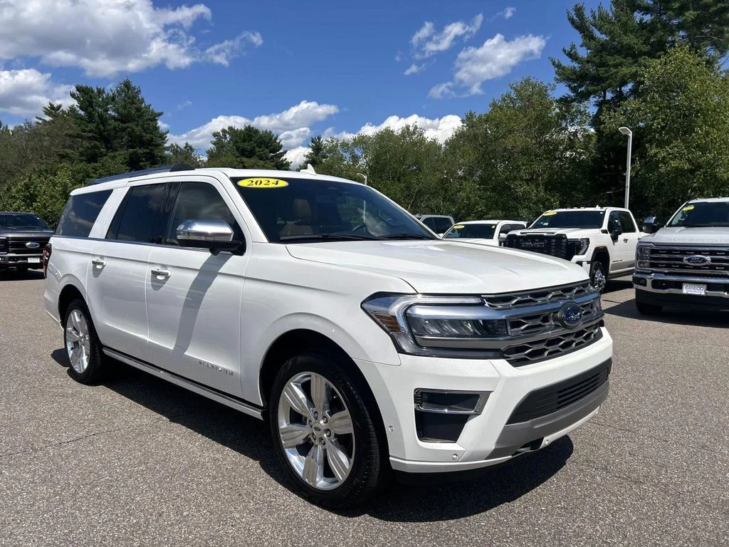 Used 2024 White Metallic Ford Platinum image 1