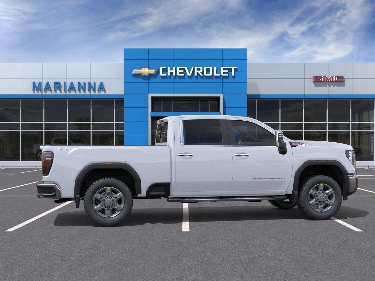 New 2026 Glacier White Tricoat GMC SLT image 5