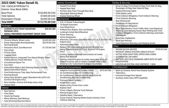 Used 2023 Black GMC Denali image 1