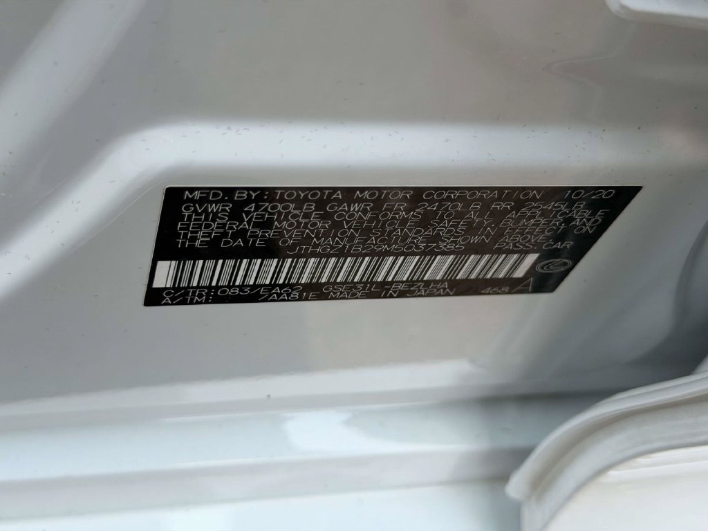 Used 2021 White Lexus 350 F SPORT image 26