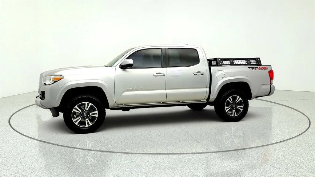 Used 2016 Silver Sky Metallic Toyota TRD Off-Road Double Cab 4WD V6 Manual w/ Tow Pkg & Overland Rack image 8