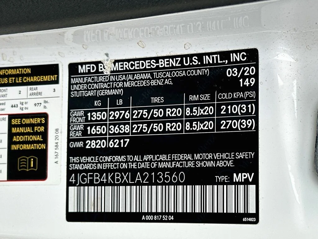 Certified Used 2020 Polar White Mercedes-Benz GLE 350 image 33