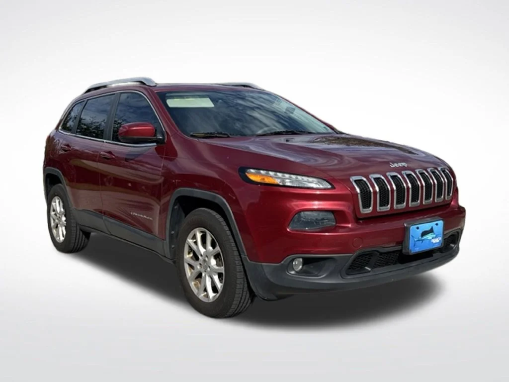 Used 2015 Deep Cherry Red Crystal Jeep Latitude image 2