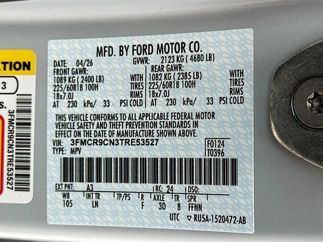 New 2026 White Metallic Ford Outer Banks image 21