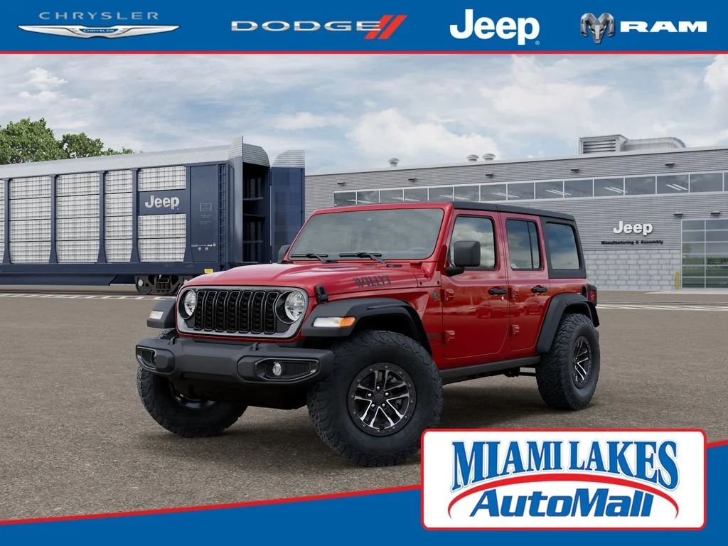New 2026 Firecracker Red Clear-Coat Exterior Paint Jeep Willys image 1