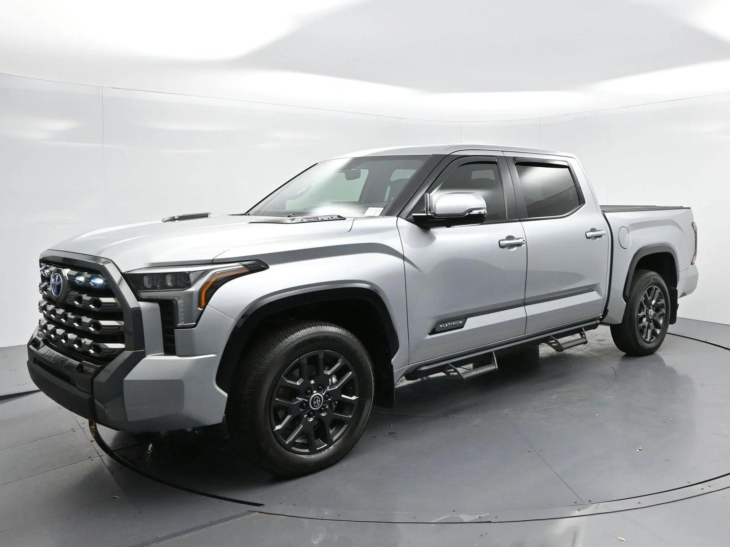 Used 2024 Celestial Silver Metallic Toyota Platinum Hybrid image 3