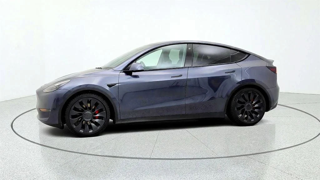 Used 2022 Midnight Silver Metallic Tesla Performance AWD image 8