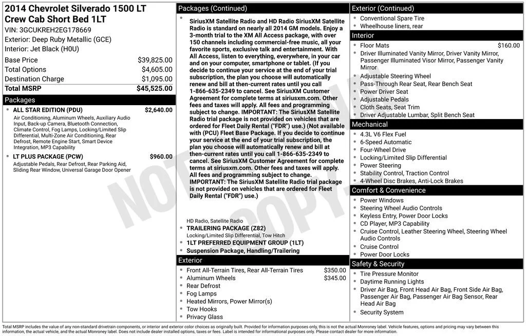 Used 2014 DEEP RUBY METALLIC Chevrolet LT image 34