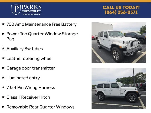 Used 2022 White Jeep Unlimited Sahara image 5