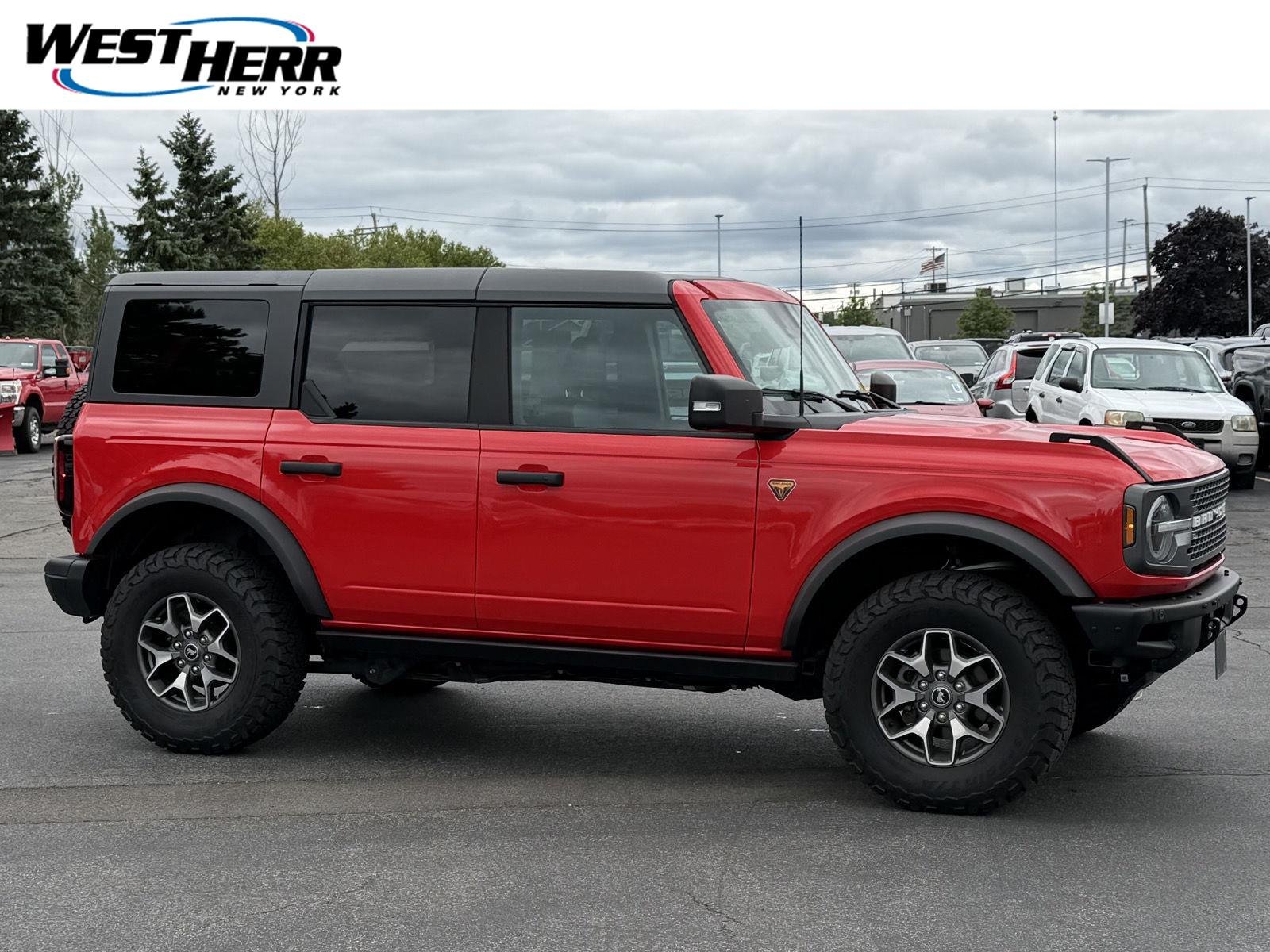 Used 2022 Race Red Ford Badlands image 1